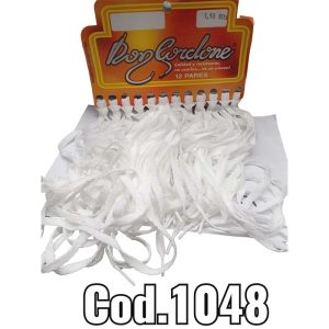 Cordones Chatos 1,10 CM Blancos