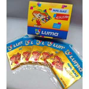 Papel Glace Metalizado Luma X10hojas