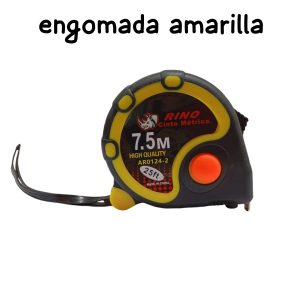 Cinta Metrica Engomada Amarilla 7,5MTS