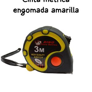 Cinta Métrica Engomada Amarilla 3mts
