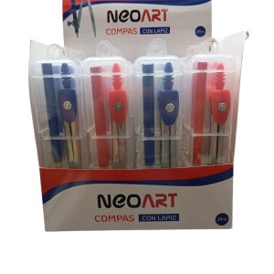 Compás Metálico Estuche