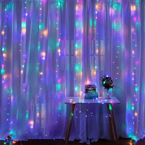 Luces LED Cortina 2x2 736/737/738-20 (Cálida, Multicolor y Fría) - Imagen 2