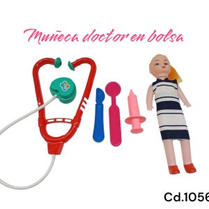 Set muñeca/doctor en bolsa