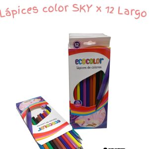 Lapices de color x12 largo