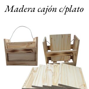 Madera Cajón con Platos