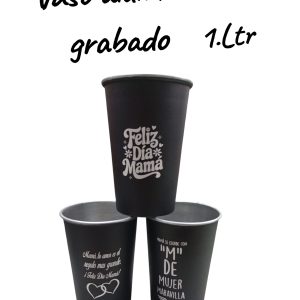 Vaso 1 Lt aluminio grabado