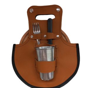 Madera Set Asado con Vaso