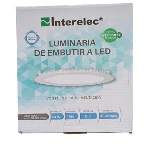 Plafón Interelec Redondo Embutir 24w