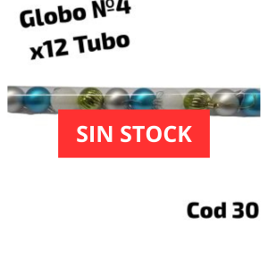 Globo Nº4 Tubo x12