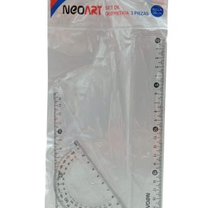 Set Geometria 20cm Transparente