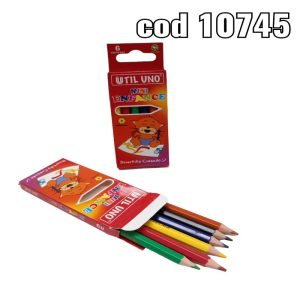 Lapices color util uno corto x6