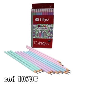 Lapiz negro pastel x12 unid