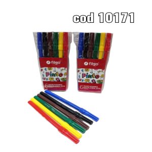 Marcador Filgo colores x6 unid