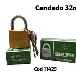 candado dorado 32mm