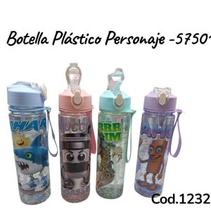 Botella plastica personajes