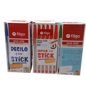Lapicera Filgo Stick x50