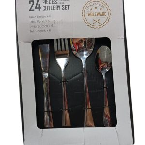 Set de 24pcs de Cubiertos en caja