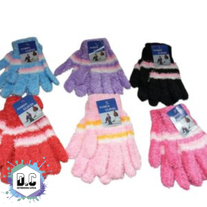 Guante chenille Rayado