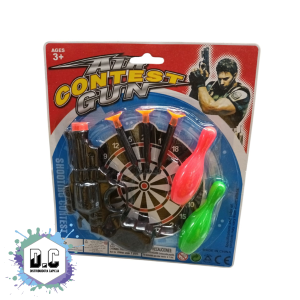Revolver con bolos y dardos